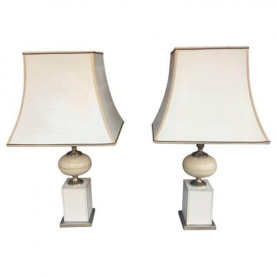 Pair Of Lamp Style Barbier, Circa 1970