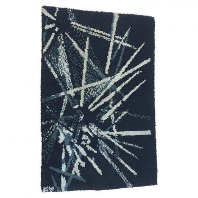 Small Wool Rug Circa 1960, Monogrammed