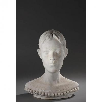 Dragoljub Milosevic (1939-2019) Jacqueline, 1998 Patinated Plaster Edition, Signed, Dated