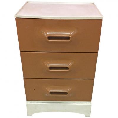 Small Plastic Side Cabinet, Prisunic Circa 1968 Edition