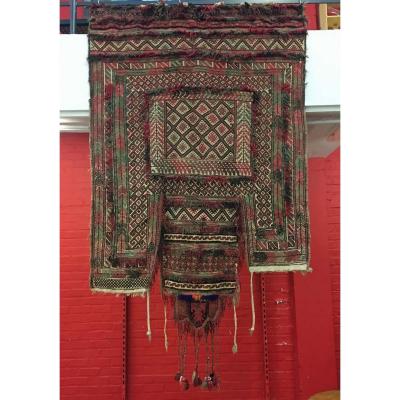 Old Tapestry (door) In Wool, North Africa, Circa 1930/1950