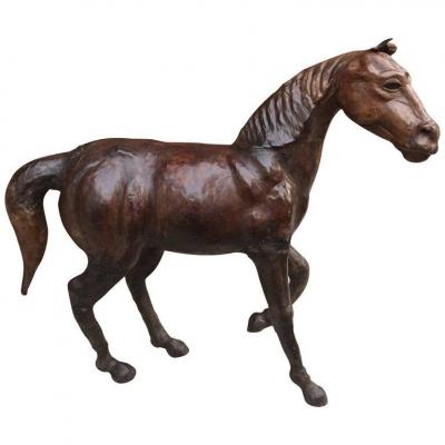 Horse Sculpture Covered With Leather, Circa 1970/1980