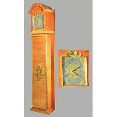Seret Decorator, Art Deco Clock Comptoise, Cherry Brass & Bronze, Dial Brand "
