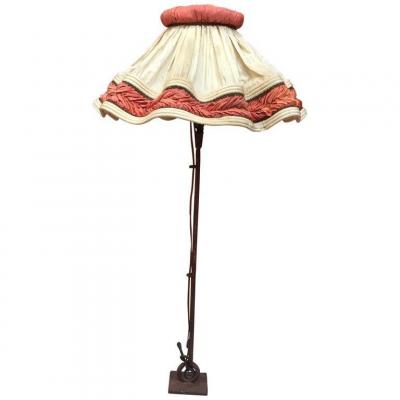 Guylaine Guy (1929) Wrought Iron Lamp Circa 1970