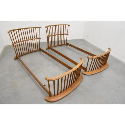 Pair Of Beds In Cherry Circa 1950