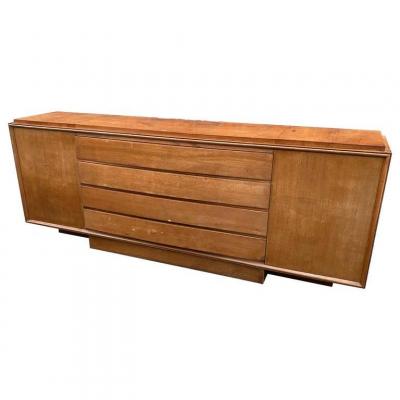 Very Large Art Deco Commode / Row In Rosewood Veneer Circa 1930