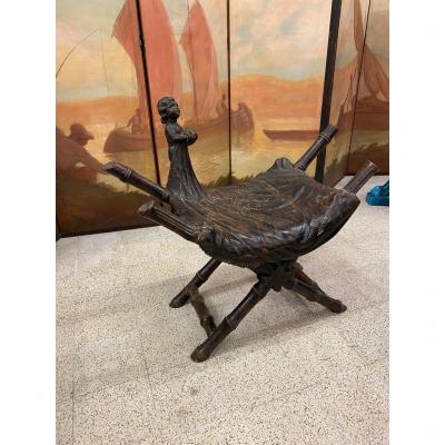 Charming Booster Seat In Romantic Style Napoleon III Period