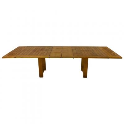 Guillerme Et Chambron, Original Large Oak Table, Your House Edition Circa 1970