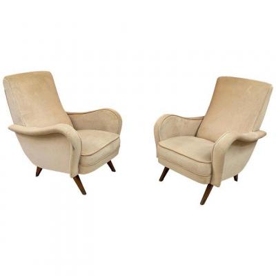 Erton, Pair Of Armchairs, Circa 1950/1960