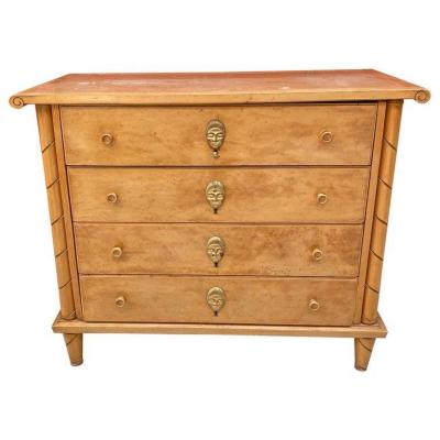 Art Deco Chest Of Drawers In Maple And Speckled Maple Circa 1940/1950