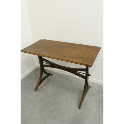 Bistro Table, Oak Top, Circa 1900