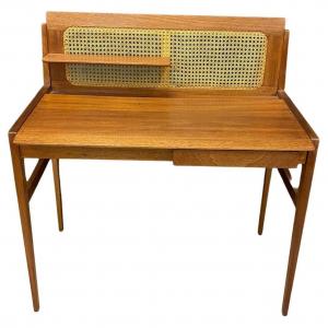 Roger Landault (attributed To) Elegant Mahogany Desk, Circa 1960