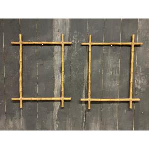 2 Mirrors In Stuccoed And Gilded Wood, End XIX Me Beginning XXth