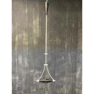 Frans Schrofer, Very Large Suspension In Aluminum And Lacquered Metal Circa 1980