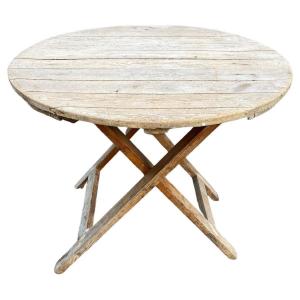 An Old Winegrower's Table In Fir End XIX Eme