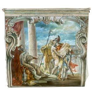 Large Neo Classical Canvas, Can Be A Theater Decor