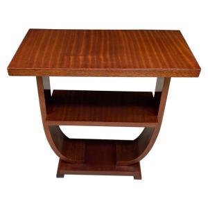 Small Art Deco Pedestal/console In Mahogany, Circa 1930, Fully Restored