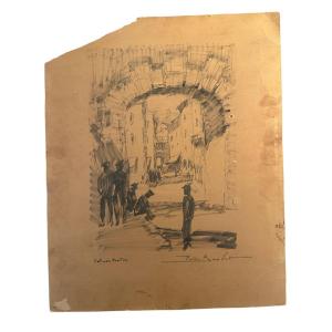 Drawing On Cardboard By Pierre Boudet 