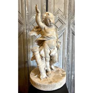 Beautiful Terracotta Cupid Circa 1770