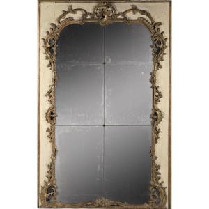 Large Six-pane Mirror, Regency Period 