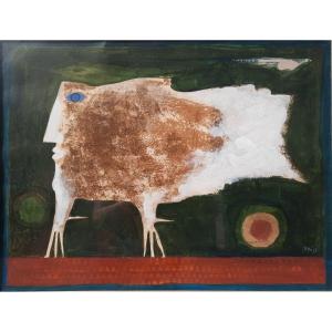 Samy Briss (1930) - Gouache On Paper - Bird