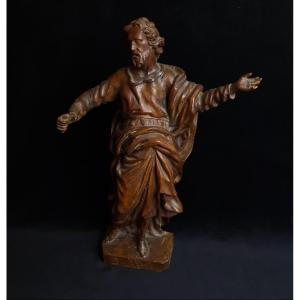 Wooden Statue Of Saint John The Baptist (18th Century)