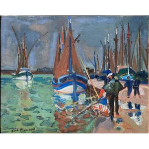 André Planson (1898-1981) - Oil On Panel - Etel