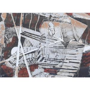 Jean François Alexandre Couy (1910–1983) - Lithograph - Abstract Composition