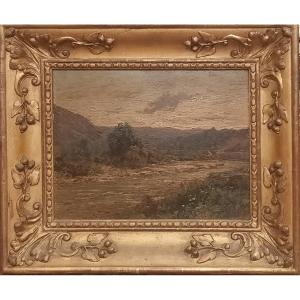 Charles Bertier (1860-1924) - Oil On Hardboard - Wooden Chatillon