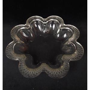 Lalique France - Polylobed Molded Glass Bowl 