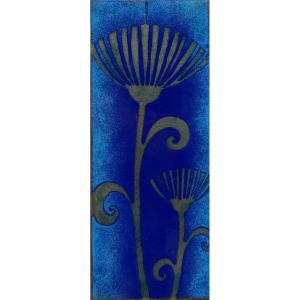 Enamel Plaque On Wood - Art Nouveau (20th Century)