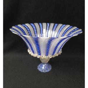 Murano Glass Stemmed Bowl (20th Century)