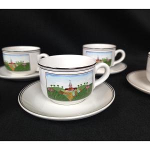 Villeroy & Boch - Set Of Cups - Naïve Design - 1990s