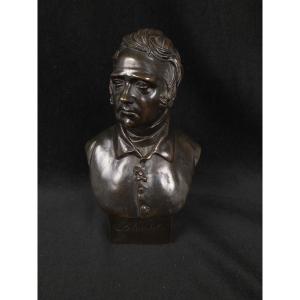 Victor Vilain (1818–1899) - Bronze Bust Of A Man 