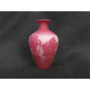 Small Glass Vase - Vessière Nancy (20th Century)