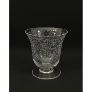 Baccarat - Crystal Vase - Michelangelo (20th Century)
