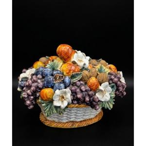 Centerpiece / Decorative Bowl - Barbontine Fruit Basket (19th Century)