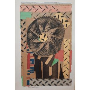 Collage / Paper - Imprint - By Arthur Aeschbacher (1923-2020)