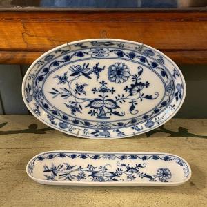 Set Of Two Meissen Porcelain Dishes