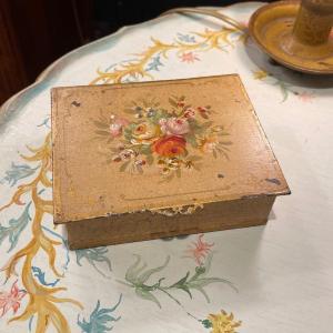 19th Century Painted Tin Box
