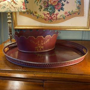 Painted Sheet Metal Set, Cooler And Tray