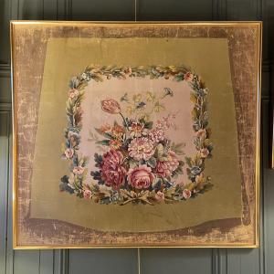 Aubusson Tapestry Cardboard, 86 Cm X 94 Cm