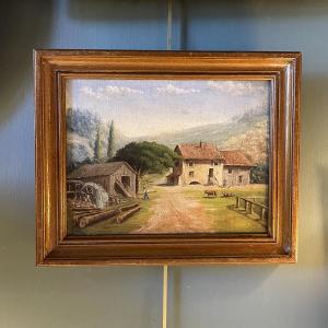 The Sawmill, Animated Landscape, Late 19th Century