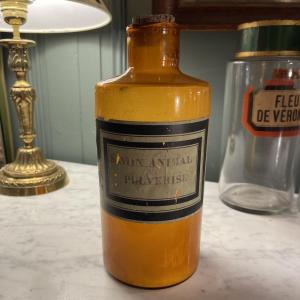 19th Century Orange Glass Pharmacy Jar