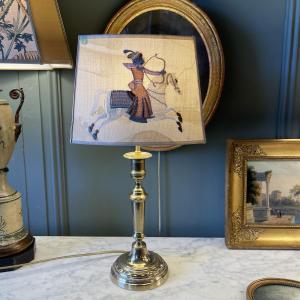 Louis XVI Style Bronze Lamp, Height 49 Cm