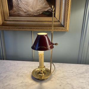 Bouillotte  Lamp In Painted Sheet Metal, Height 38 Cm