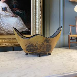 19th Century Painted Sheet Metal Cooler, Planter