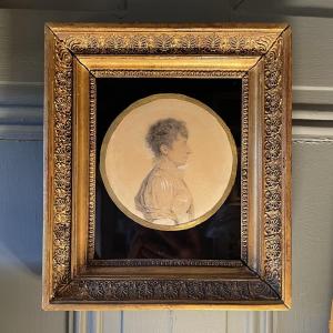 Portrait Of A Lady, 19th Century Drawing