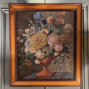Bouquet Of Flowers And Raspberries, Charles X Period
