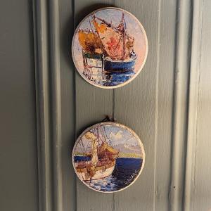 Pair Of Miniature Marines By Bruzac